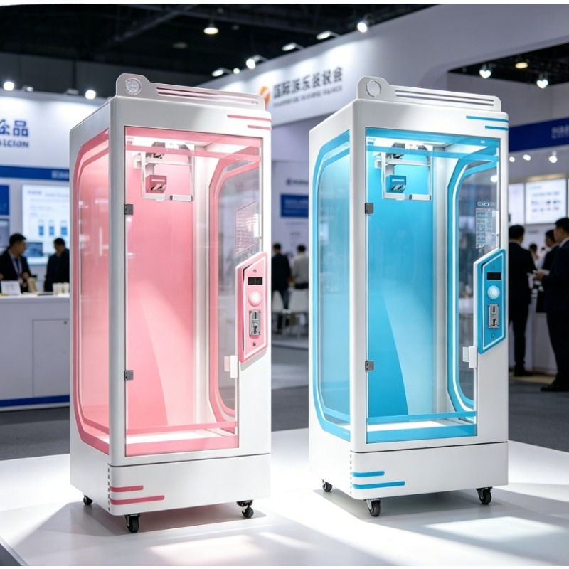 Arcade Prize Vending Machine - Kundenspezifischer münzbetriebener rosa Date-Cut-Preismaschine, Arcade-Scherenklauen-Geschenkautomat für