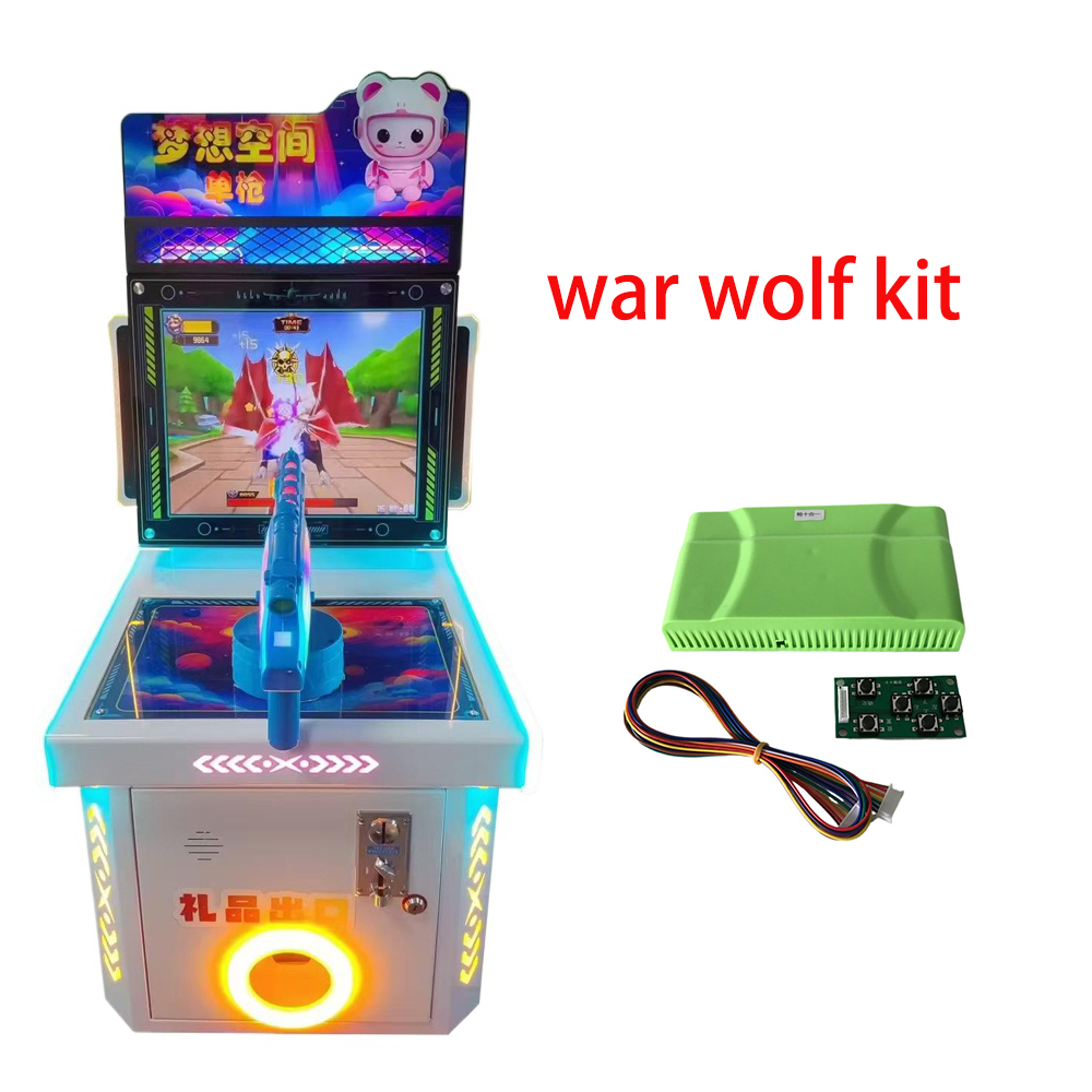 Gun Shooting Arcade - War Wolf/Warrior 10-in-1 Schießspiel Retro-Arcade Münzspielautomat