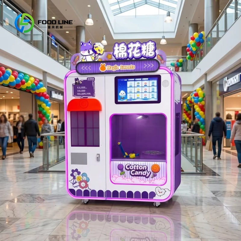 Candy Vending Machine - Maßgefertigter Vollautomatischer Intelligenter Zuckerwatte-Verkaufsautomat Kommerzielle Zuckerwattemaschine