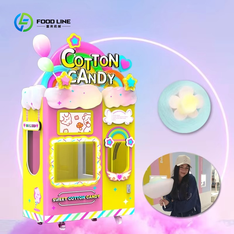 Candy Vending Machine - Maßgeschneiderter Zuckerwatte-Verkaufsautomat mit Einstellbaren Funktionen, Vollautomatische