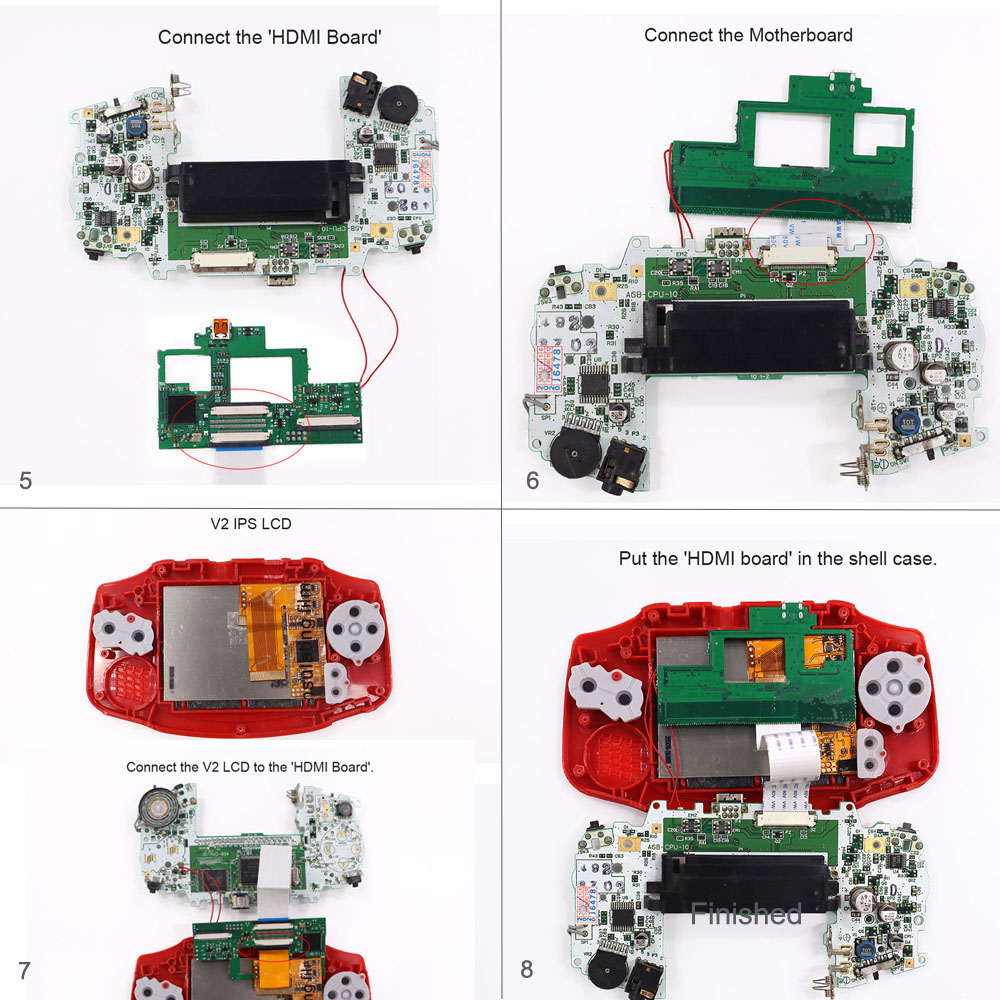 32-Pin 40-Pin HDMI-Mod für GBA – Arcade Button Pcb Bewertung und Preis